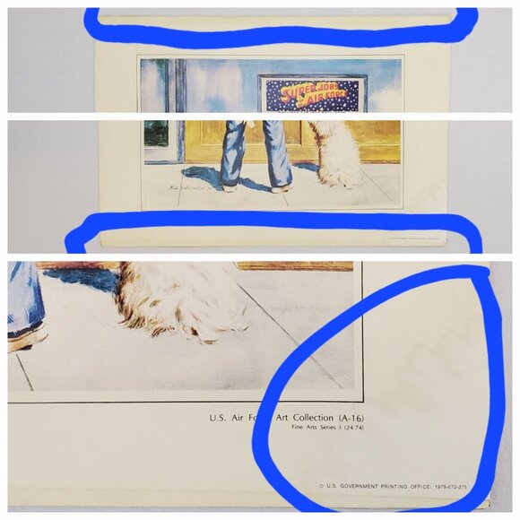 US AIR FORCE Vintage 1979 Government Recruiting Advertising War Art Poster 23x17 - Picture 12 of 12